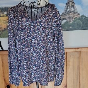 Market & Spruce Multicolor Floral Blouse